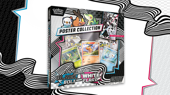 Pokémon SV Black Bolt White Flare Unova Poster Collection