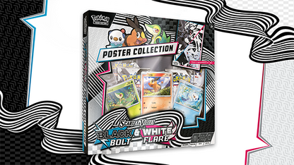 Pokémon SV Black Bolt White Flare Unova Poster Collection